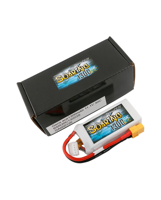 1300mAh 3S 11.1v 30C Soaring Series XT60