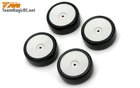 Tires -  1/10 Touring -  mounted -  Dish wheels -  12mm Hex -  24° High Grip 24mm (4 pcs) -  503285
