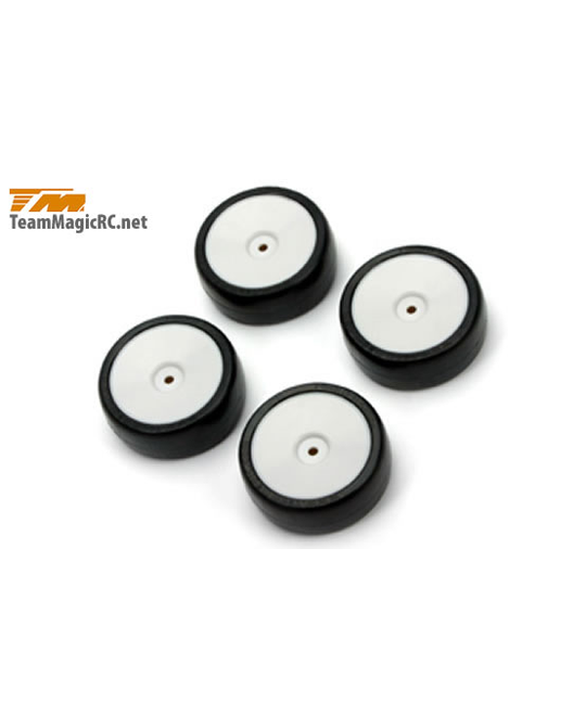 Tires -  1/10 Touring -  mounted -  Dish wheels -  12mm Hex -  24° High Grip 24mm (4 pcs) -  503285