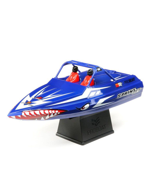 Sprintjet 9" Self-Righting Jet Boat - Brushed - RTR, Blue - 08045T2