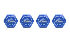 17mm Serrated Dirt Shield Wheel Nuts - Blue (4 pcs) - 111168B-rc---cars-and-trucks-Hobbycorner