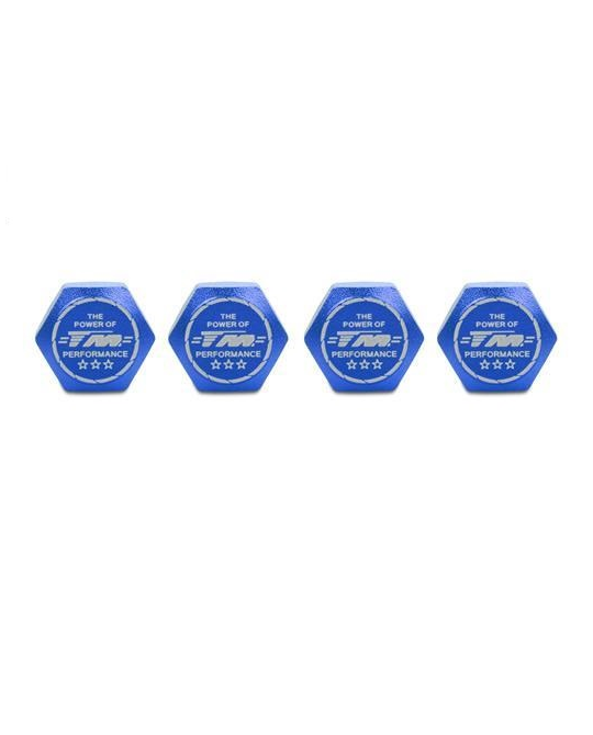17mm Serrated Dirt Shield Wheel Nuts - Blue (4 pcs) - 111168B
