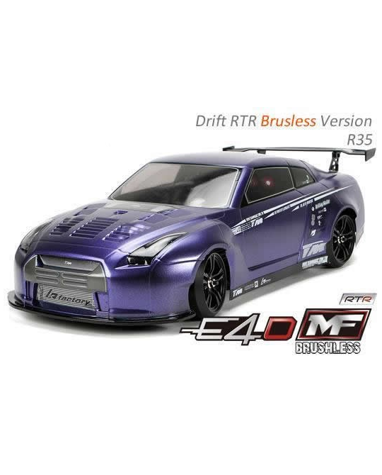 1/10 E4D-MF - R35 Brushless 4WD Drift Car - RTR - 503018-R35