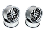 1/10 Drift - 2.2" - 8 Spoke Wheels - 12mm Hex - Fog Silver (4 pcs) - 503331FS