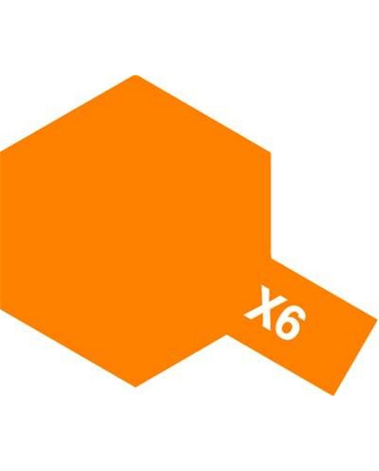  X6 Enamel Gloss Orange Paint 10ml - 8006