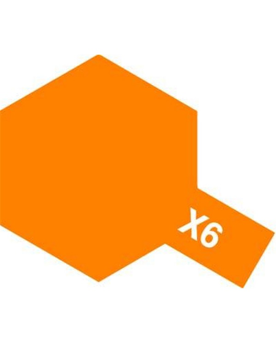  X6 Enamel Gloss Orange Paint 10ml - 8006