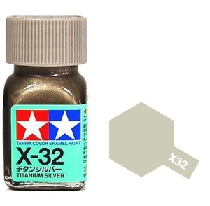 Enamel - X-32 Titanium Silver Paint - 10ml - 8032-paints-and-accessories-Hobbycorner
