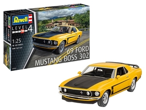 1/25 1969 Boss 302 Mustang - 07025-model-kits-Hobbycorner