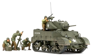 1/35 U.S. Light Tank M5A1 Pursuit Operation Set (w/4 Figures) - 35313-model-kits-Hobbycorner