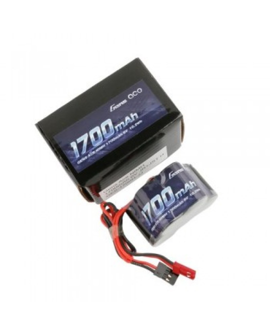 6.0V 1700mAh 2/3A NiMh Hump RX Battery Pack - Dual JR-JST