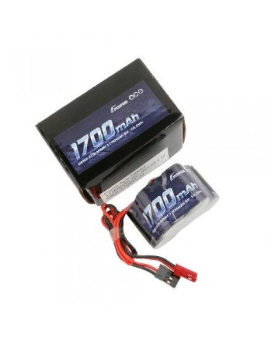 6.0V 1700mAh 2/3A NiMh Hump RX Battery Pack - Dual JR-JST