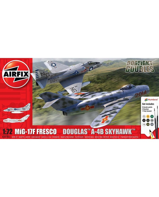 1/72 Mig 17 & Douglas Skyhawk Dogfight Double Pack - A50185