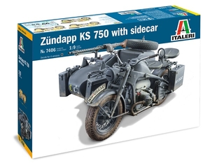 1/9 ZUNDAPP KS 750 with Sidecar - 7406-model-kits-Hobbycorner