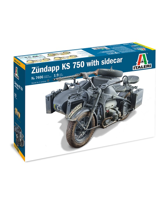 1/9 ZUNDAPP KS 750 with Sidecar - 7406
