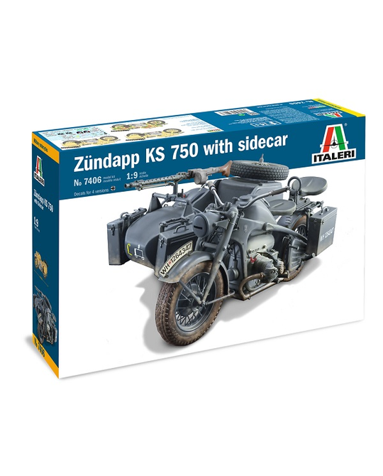 1/9 ZUNDAPP KS 750 with Sidecar - 7406