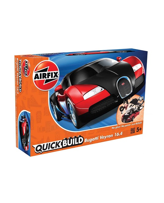 QUICKBUILD Bugatti 16.4 Veyron black/red - J6020