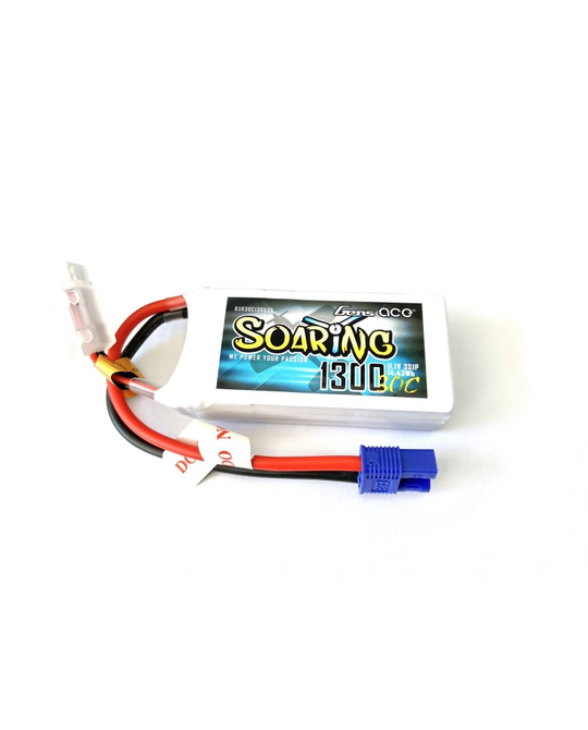 1300mAh 3S 11.1v 30C Soaring Series - EC3