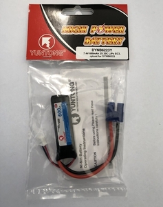 600mAh 2S 7.4V 20C LiPo EC3 (Replaces DYNB6223)-batteries-and-accessories-Hobbycorner