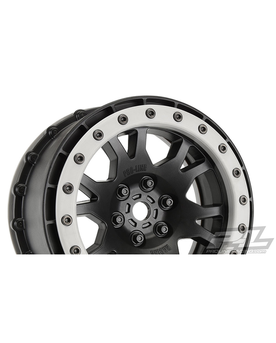 Impulse Pro-Loc Black Wheels with Stone Gray Rings - Xmaxx - 2763-03