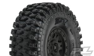 Hyrax 1.9" G8 Rock Terrain Scale Crawler Truck Tires Mounted on Impulse Black Plastic Internal Bead-Loc Wheels- 10128-10-wheels-and-tires-Hobbycorner