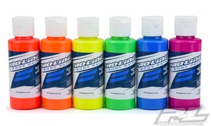RC Body Paint Fluorescent Color Set (6 Pack) - 6323-03-paints-and-accessories-Hobbycorner