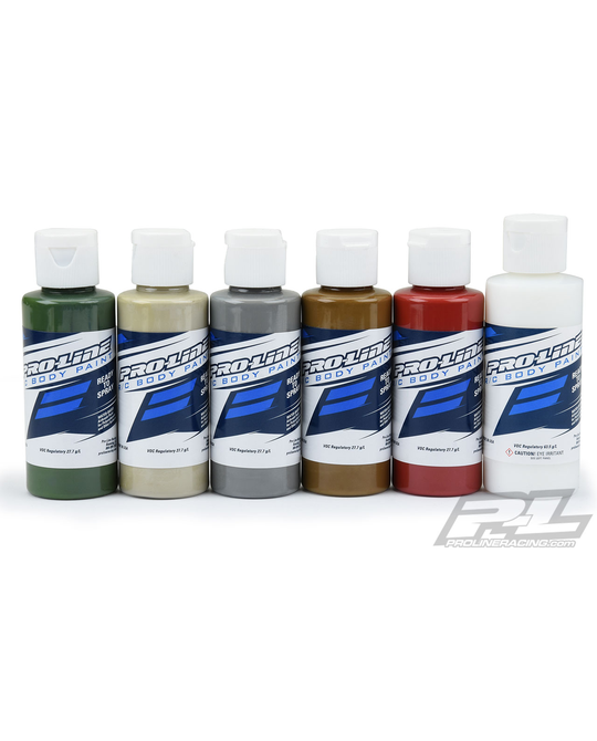 RC Body Paint Military Set (6 Pack) - 6323-04
