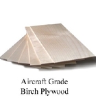 .4mm Thick - Aircraft Grade Birch Plywood Sheet, 12 x 48 inches - 5480