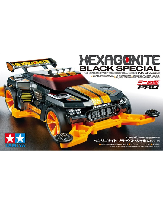 1/32 - Mini 4wd - Hexagonite Black Special (MA) - 95565