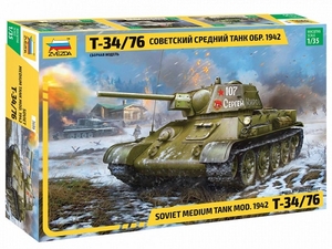 1/35 T-34/76 Soviet Medium Tank - 3686-model-kits-Hobbycorner