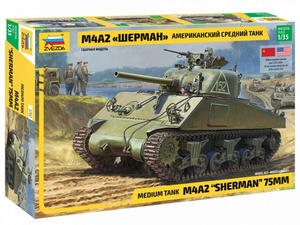 1/35 M4A2 Sherman Medium Tank - 3702-model-kits-Hobbycorner