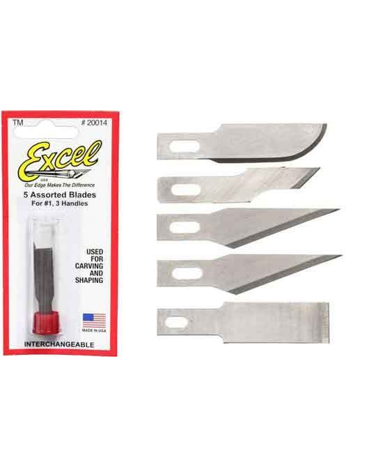 No.1 Assorted Knife Blades (5pc) - 20014