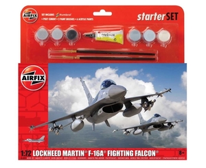 Large Starter Set - 1/72 Lockheed Martin F-16A Fighting Falcon - A55312-model-kits-Hobbycorner