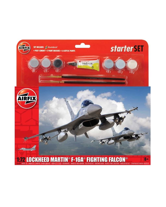 Large Starter Set - 1/72 Lockheed Martin F-16A Fighting Falcon - A55312