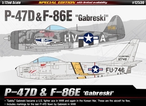 1/72 P-47D & F-86E Gabreski - 12530-model-kits-Hobbycorner