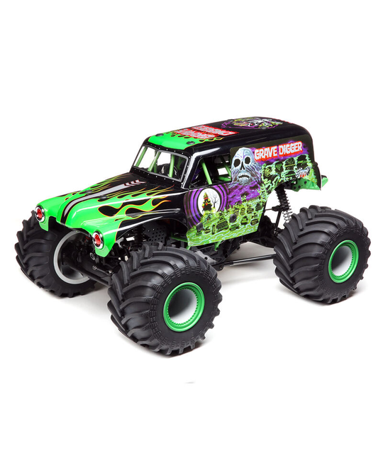 LMT 4wd Solid Axle Monster Truck, Grave Digger - LOS04021T1