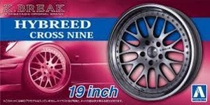 1/24 Rims and Tyres - Hybreed Cross Nine 19 Inch - 6114 -model-kits-Hobbycorner