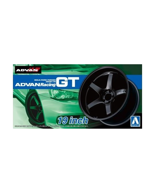 1/24 Rims & Tires - Advan Racing GT 19 Inch - 5330