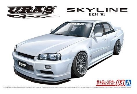 1/24 Nissan Skyline R34 25GT Uras 2001 - 5534 - Model Kits-Plastic ...