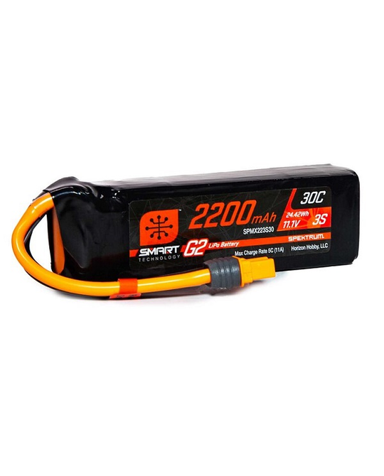 2200mAh 3S 11.1V Smart G2 LiPo 30C with IC3