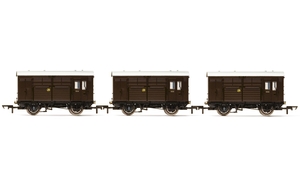 GWR Horse Boxes (3pk)-trains-Hobbycorner
