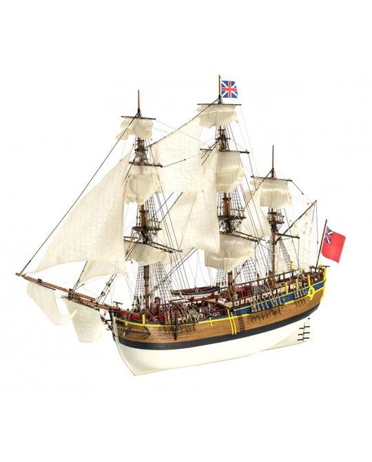 1/65 HMS Endeavour Wooden Model Ship Kit (New Version) - 22520