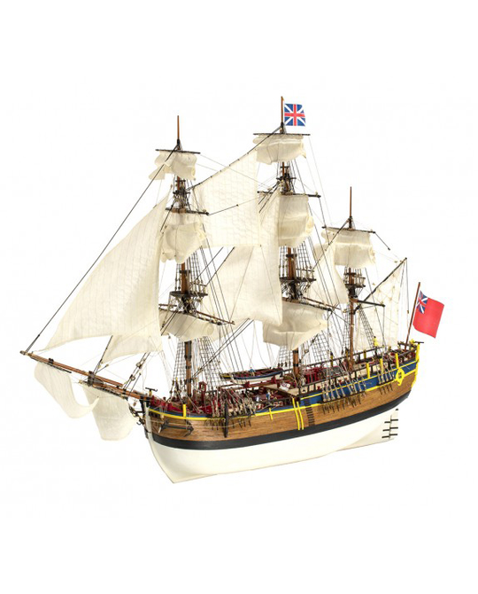 1/65 HMS Endeavour Wooden Model Ship Kit (New Version) - 22520