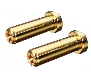 5mm Gold Bullet Connector low profile Male 2pcs - BM030-connectors-Hobbycorner