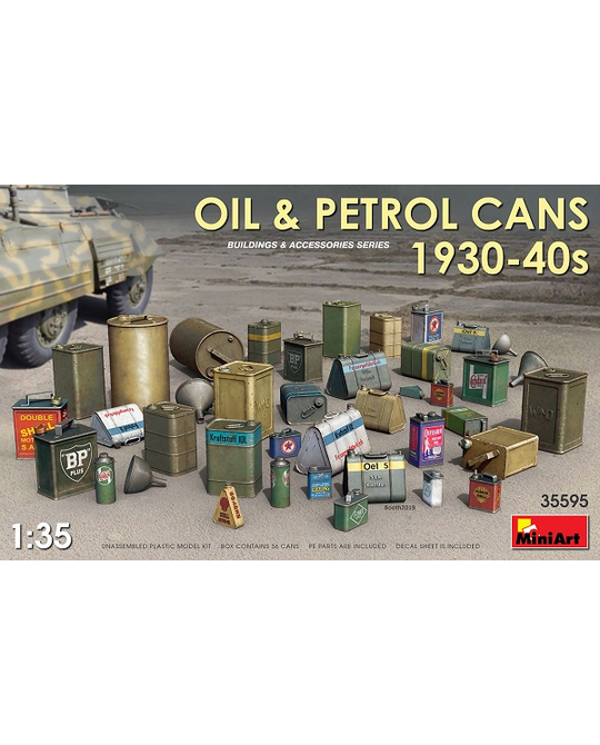 1/35 OIL & PETROL CANS 1930-40s