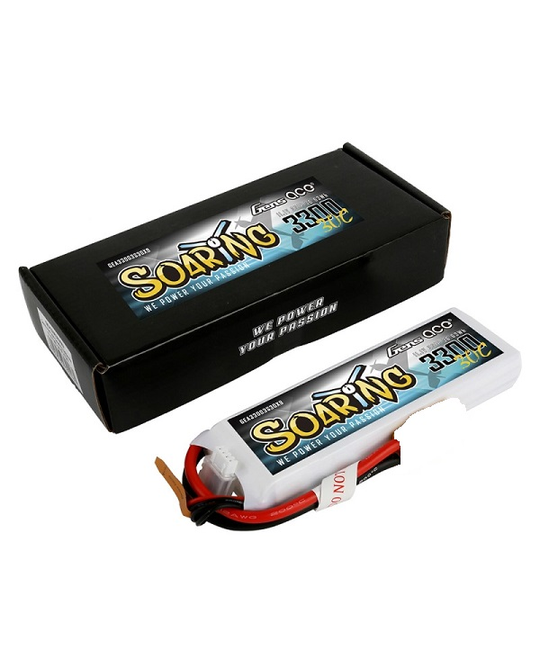 3300mAh 3S 11.1v 30C Soaring Series 131x43x20mm 252g EC5