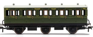 SR, 6 Wheel Coach, 3rd Class, Fitted Lights, 1908 - Era 3 - R40132-trains-Hobbycorner