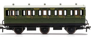 SR, 6 Wheel Coach, 3rd Class, Fitted Lights, 1908 - Era 3 - R40132-trains-Hobbycorner