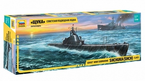 1/144 Soviet WWII Submarine SHCHUKA (SHCH) class - 9041-model-kits-Hobbycorner