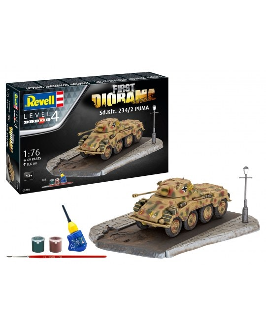 1/76 First Diorama Set - Sd.Kfz. 234/2 Puma - 03298