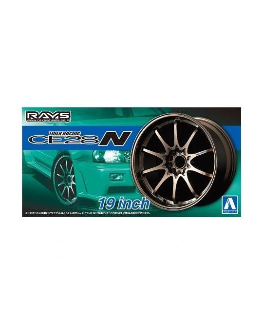 1/24 Volk Racing CE28N 19 inch Rims & Tires - 5391